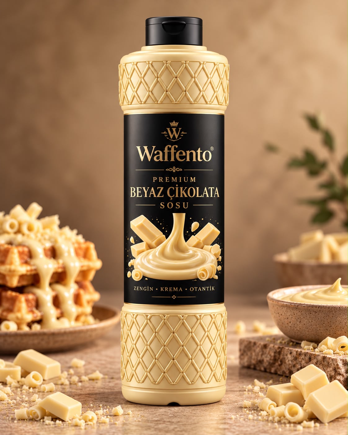 Waffento Beyaz Şişe Çikolata
