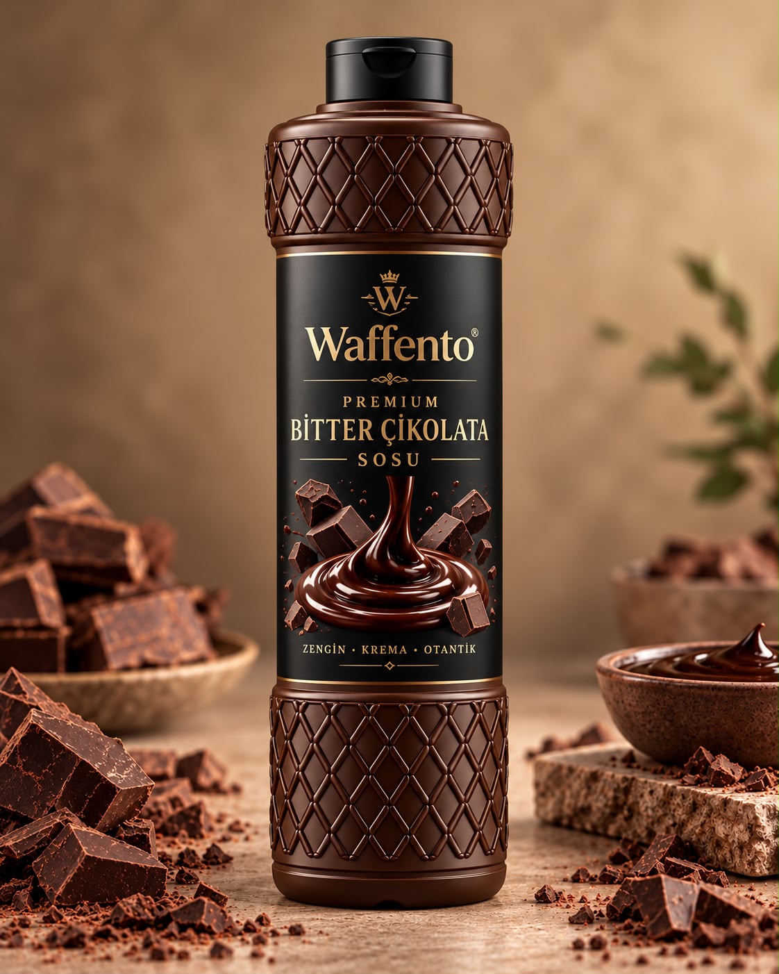 Waffento Bitter Şişe Çikolata