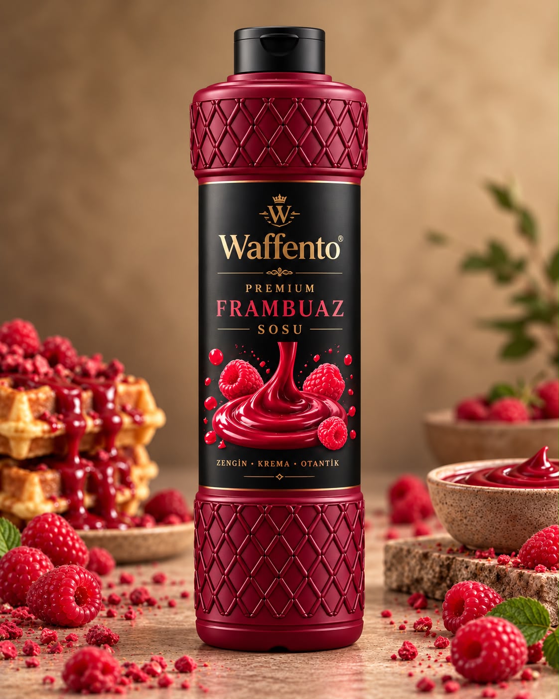 Waffento Frambuaz Şişe Çikolata