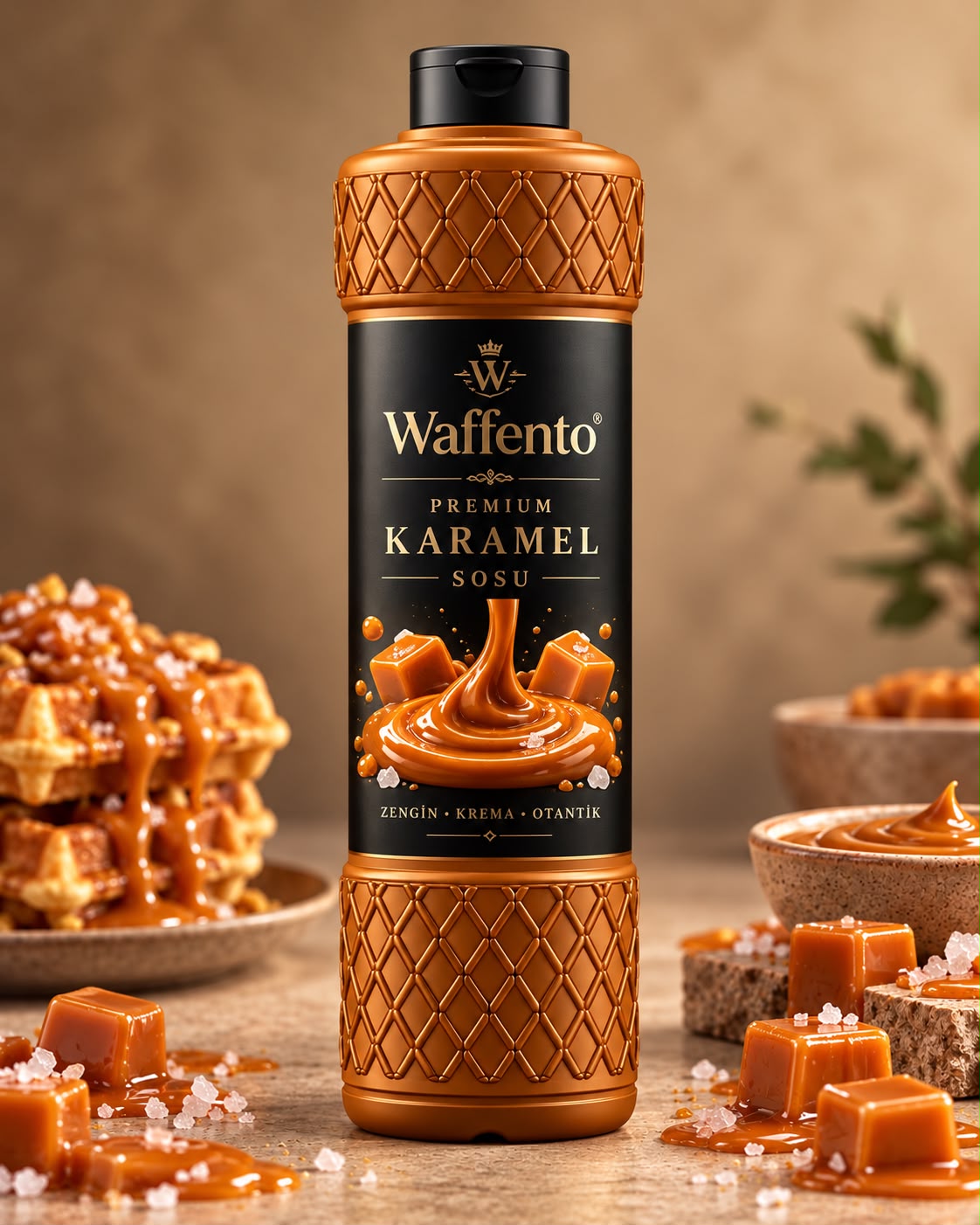 Waffento Karamel Şişe Çikolata